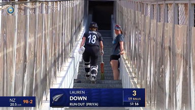 IND-W vs NZ-W 2024, 2nd ODI: Lauren Down Wicket