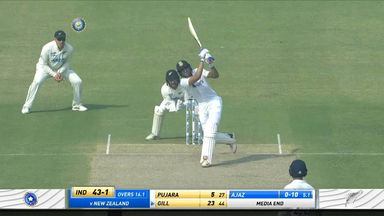 IND vs NZ 2021, 1st Test, Day 1: Shubman Gill Six