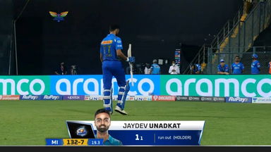 M37: LSG vs MI – Jaydev Unadkat Wicket