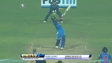 IND vs ENG 2017, 3rd ODI : Hardik Pandya Six
