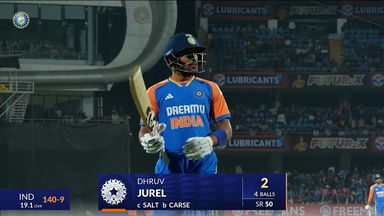 IND vs ENG 2025, 3rd T20I: Dhruv Jurel Wicket