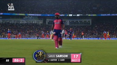 Eliminator: RR vs RCB – Sanju Samson Wicket