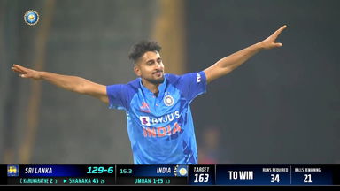 IND vs SL 2023, 1ST T20I: Fall of Wickets