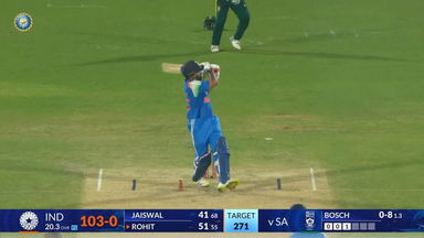 IND vs SA 2025, 3rd ODI: Rohit Sharma Six