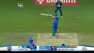 Q1: MI vs DC – Axar Patel Six