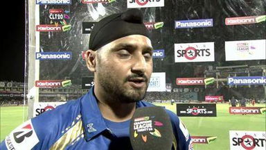 CLT20 2013 M11: LIO vs MI  –   Interview – Harbhajan Singh