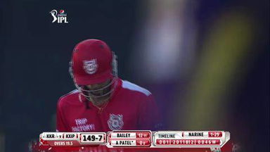 M34: KXIP vs KKR –   Akshar Patel Wicket