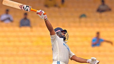Rishabh Pant and his trademark one-handed six
