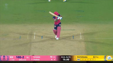 IPL 2025 M11: RR vs CSK - Riyan Parag Six