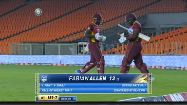 IND vs WI 2022, 2ND ODI: Fabian Allen Wicket