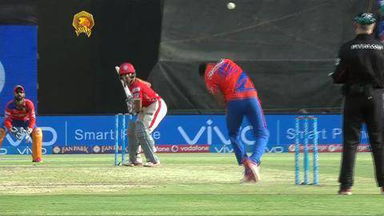 M28: GL vs KXIP – Wriddhiman Saha Wicket