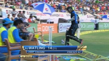 IND vs NZ 2016, 4th ODI: BJ Watling Wicket