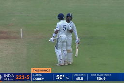 Harsh Dubey's crucial 84 stabilises India A