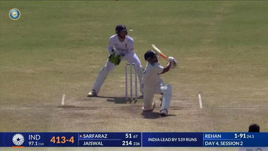 IND vs ENG 2024, 3RD Test:  Sarfaraz Khan Six