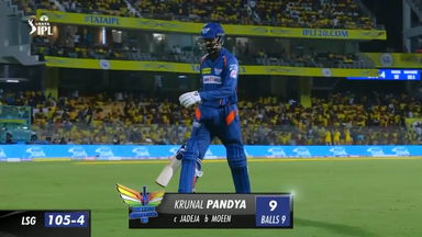 M06: CSK vs LSG – Krunal Pandya Wicket