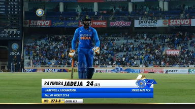 IND vs AUS 2019, 3rd ODI: Ravindra Jadeja Wicket