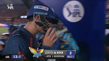 M57: SRH vs LSG  – Quinton De Kock Wicket