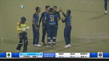 Syed Mushtaq Ali Trophy 2020-21, ASM vs HCA: Fall of wickets