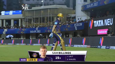 M19: KKR vs DC – Sam Billings Wicket