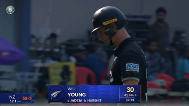 IND vs NZ 2026, 3rd ODI: Will Young Wicket