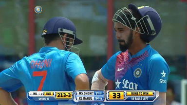 1ST T20I: IND vs WI – Lokesh Rahul Six