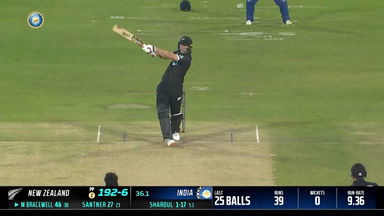 IND vs  NZ 2023, 1ST ODI: Michael Bracewell  Six