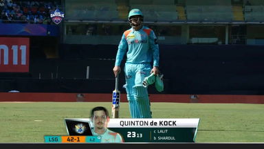 M45: DC vs LSG – Quinton De Kock Wicket