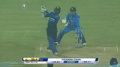 IND vs SL 2017, 1st T20I: Upul Tharanga Six