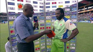 M63: RCB vs KXIP – Chris Gayle Interview