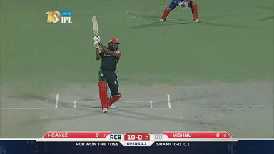 M56: DD vs RCB – Chris Gayle Six