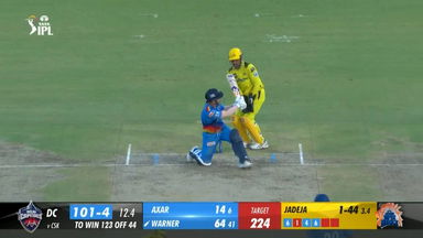 M67: DC vs CSK –  David Warner  Six