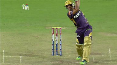 M60: KKR vs RCB – Manoj Tiwary Wicket
