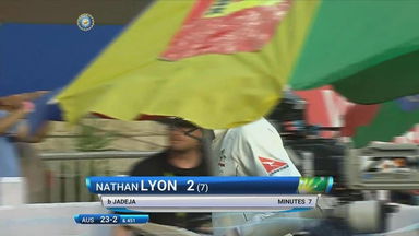 IND vs AUS 2017 - 3rd Test day 4 : Nathan Lyon Wicket