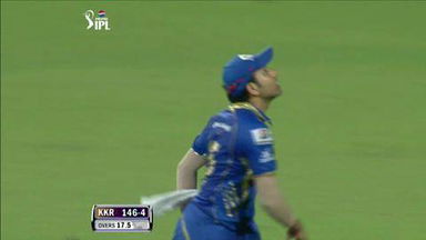 M33: KKR vs MI – Eoin Morgan Wicket