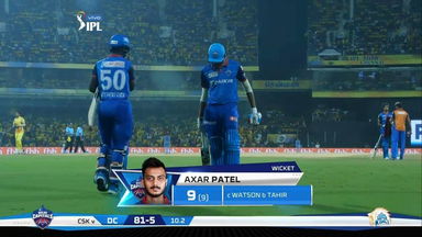 M50: CSK vs DC – Axar Patel Wicket
