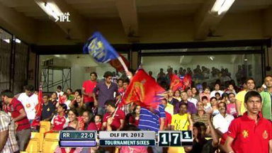 Match 18 RCB vs RR – Rahane's 1st Six