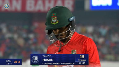 IND vs BAN 2024, 3rd T20I: Tanzid Hasan Wicket