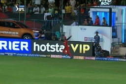 Pawan Negi's rippa catch at the ropes