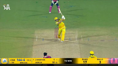 IPL 2025 M11: RR vs CSK - Jamie Overton Six