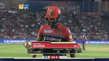 M34: RPS vs RCB – Samuel Badree Wicket