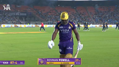 IPL 2026 M25: GT vs KKR - Rovman Powell Wicket