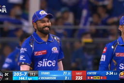M20: MI vs DC – Jhye Richardson Wicket