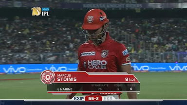 M11: KKR vs KXIP – Marcus Stoinis Wicket