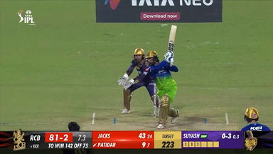 M36: KKR vs RCB – Rajat Patidar Six