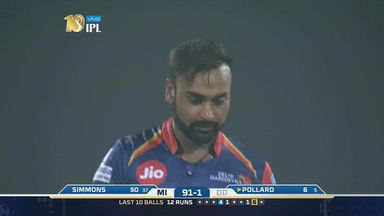 Amit Mishra vs. Lendl Simmons - Kieron Pollard