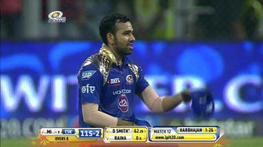 M12: MI vs CSK – Dwayne Smith Wicket