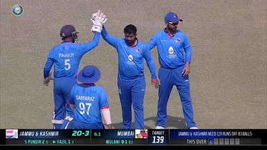 SMAT 2023, J & K vs Mumbai: Fall of Wickets