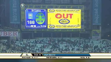 4TH ODI: IND vs SL – Angelo Mathews Wicket