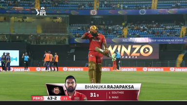 M08: KKR vs PBKS – Bhanuka Rajapaksa Wicket