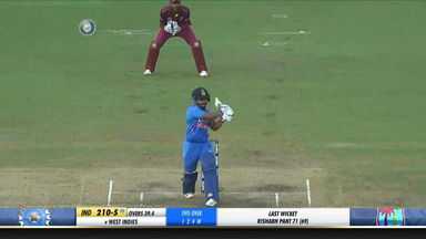 IND vs WI 2019, 1st ODI: Kedar Jadhav Six